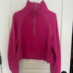 Women's Pink Quarter-Zip Top